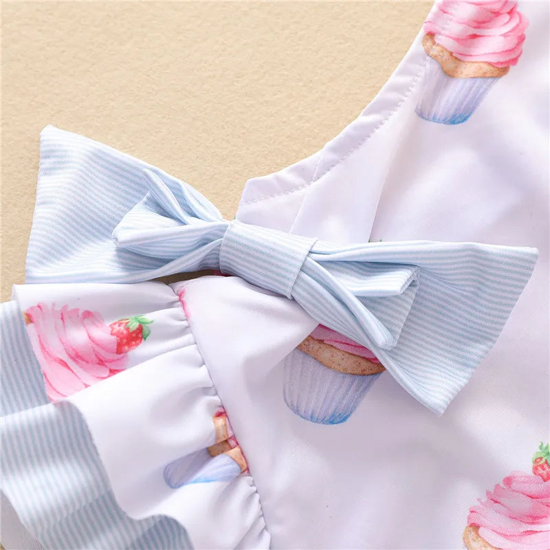Maillots de bain pour bébé fille, ensemble bikini d'été, protection solaire, mignon, floral, pour tout-petits, maillots de bain une pièce pour la plage