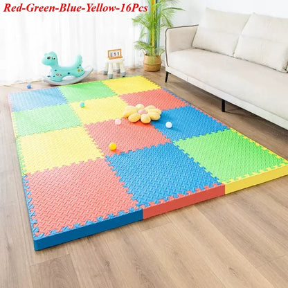 30×30x1.0cm Anti-slip Thickening Puzzle Mat Carpet for Baby Children's Room Game Playing Activity & Livingroom & Bedroom