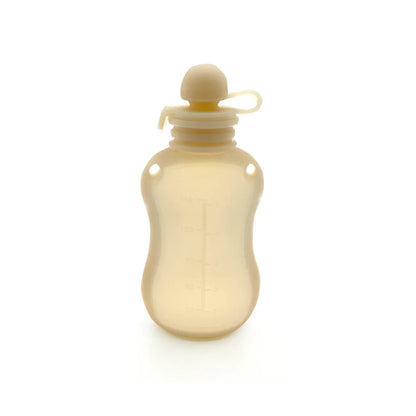 Sac de conservation du lait maternel réutilisable en silicone, anti-fuite, sucable, sans BPA, pour l'alimentation de bébé, le stockage des aliments et l'allaitement.