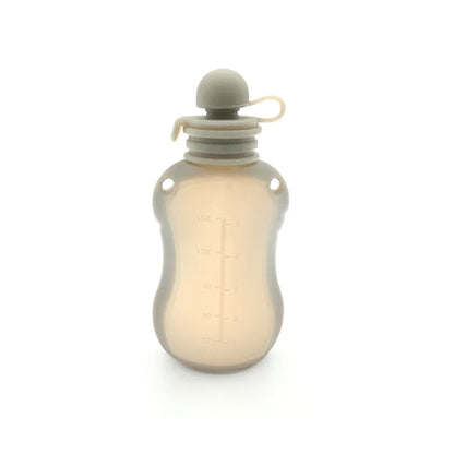 Sac de conservation du lait maternel réutilisable en silicone, anti-fuite, sucable, sans BPA, pour l'alimentation de bébé, le stockage des aliments et l'allaitement.
