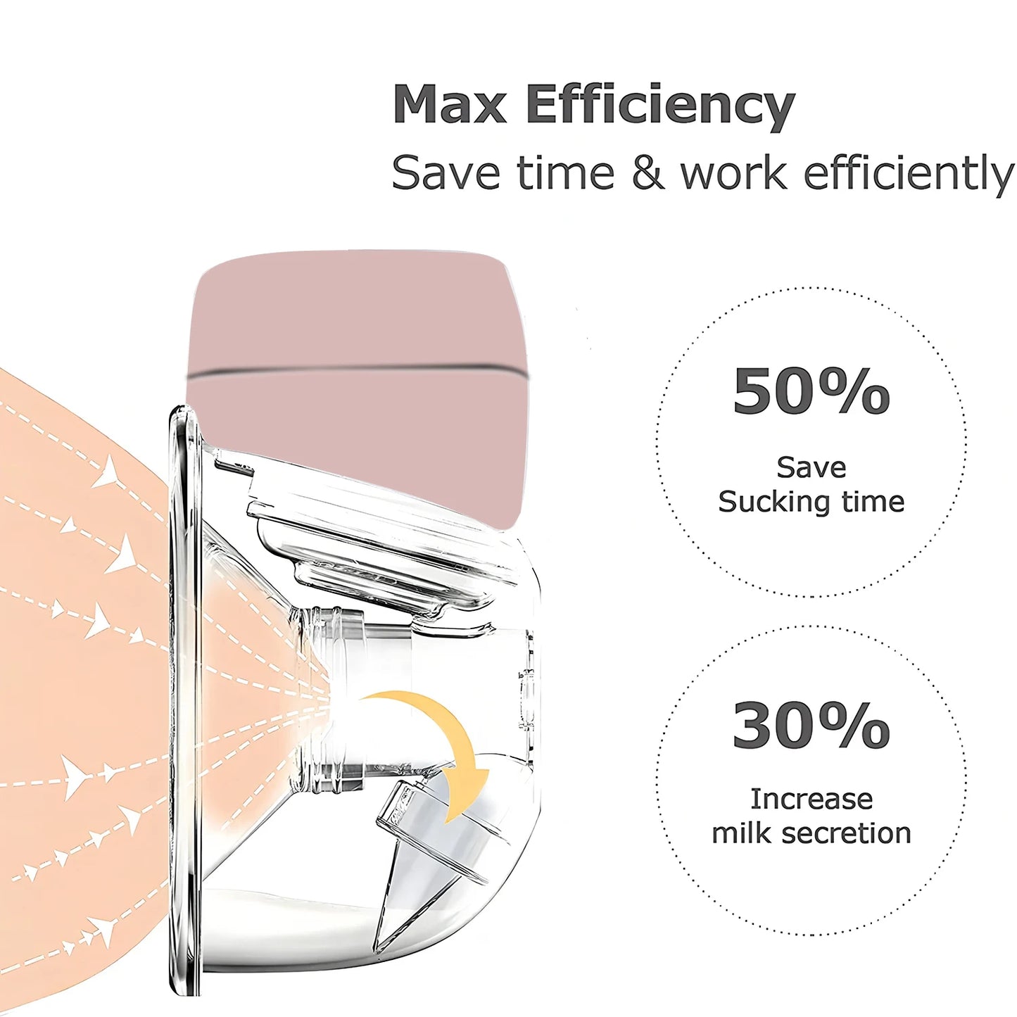 1 tire-lait portable mains libres électrique entièrement automatique intégré tire-lait portable allaitement indolore