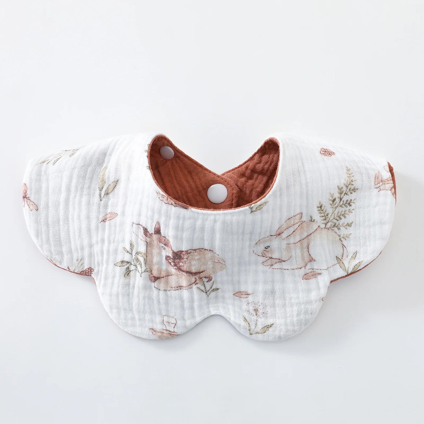 New 6 Layers Cotton Two-sided Usable Baby Feeding Drool Bib Cute Infants Saliva Towel Burp Cloth For Newborn Toddler Kids Bibs