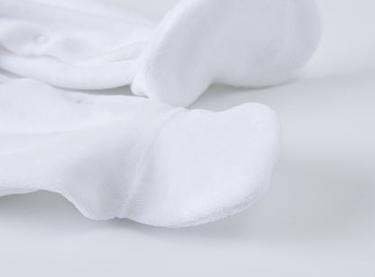 Ensemble de vêtements pour bébé fille et garçon, pyjama avec bonnets, gants, en coton respirant et doux, pyjama pour nouveau-né