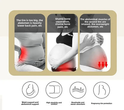 Ceinture de maternité 3 en 1, bande de soutien pour la grossesse avec bande ventrale pour soulager la douleur et la récupération post-partum, ceinture réglable