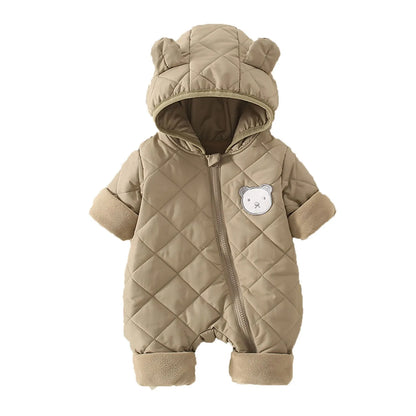 Les nourrissons et les jeunes enfants sortent en hiver avec des manteaux épais en coton à capuche Vêtements d'extérieur pour hommes et femmes Bébé Bébé fille Personnel