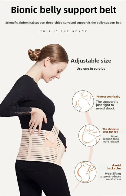 Ceinture de maternité 3 en 1, bande de soutien pour la grossesse avec bande ventrale pour soulager la douleur et la récupération post-partum, ceinture réglable