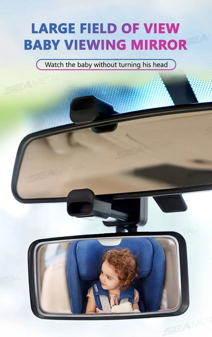 Baby Mirror Car Interior Rear View Mirror Clip Rear Facing Mirrors For Auto Safety Driving Kids Baby Monitor Angle Adjustable