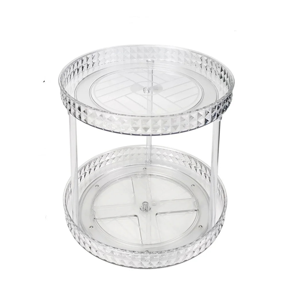 Safety Seat Adhesion Storage and Stora Desktop Cosmetics Storage Rack Transparent Rotating Storage Rack Multi-Layer Storage Rack