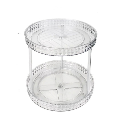 Safety Seat Adhesion Storage and Stora Desktop Cosmetics Storage Rack Transparent Rotating Storage Rack Multi-Layer Storage Rack