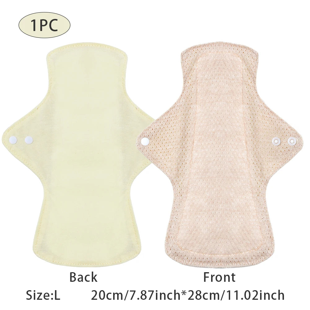 Serviettes hygiéniques en coton coloré BIAI, lavables et réutilisables, très absorbantes et respirantes, cadeau pour femme
