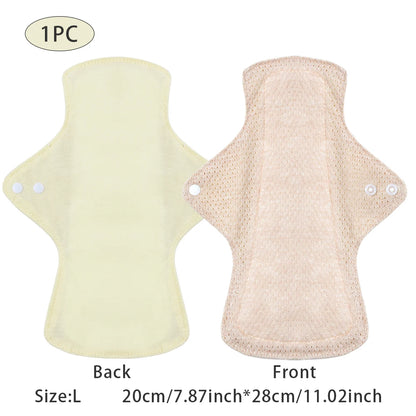 Serviettes hygiéniques en coton coloré BIAI, lavables et réutilisables, très absorbantes et respirantes, cadeau pour femme