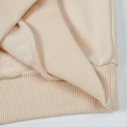 Ensemble de vêtements d'hiver pour bébé garçon et fille, sweat-shirt et pantalon en polaire épaisse brodée de fleurs, survêtement chaud pour enfant, tenue unisexe pour tout-petits, 2025