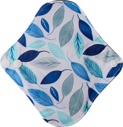 Serviettes hygiéniques en tissu, taille 18 x 18 cm, protège-slips lavables et réutilisables, avec intérieur en charbon de bambou