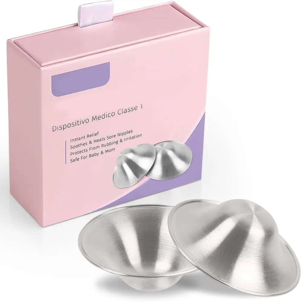 Protège-mamelons pour l'allaitement, essentiels pour l'allaitement des nouveau-nés, protège-mamelons originaux en argent, pour l'allaitement, pour toutes les mamans, apaisant