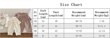 IG Fashion Vêtements pour nouveau-nés Pyjama pour bébé Garçon Fille Imprimé Cerise Manches Longues Chemise + Pantalon Vêtements de Nuit Ensemble Deux Pièces 0-2 ans