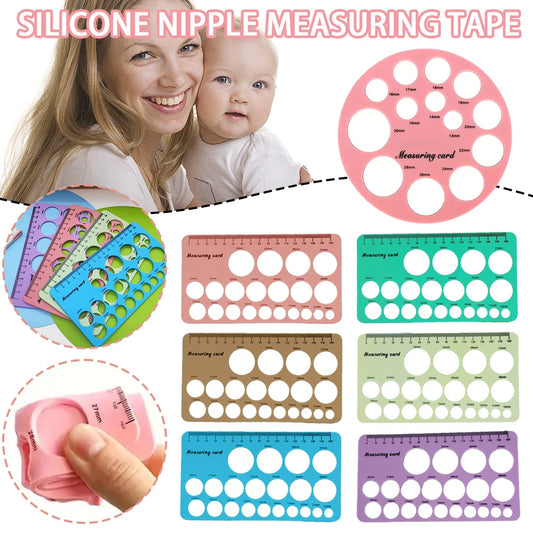 Règle de mesure de tétine double face en silicone, outil efficace pour tire-lait, accessoires pour nouveau-né
