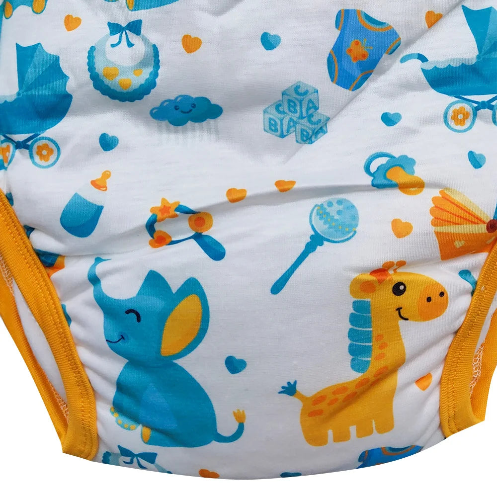Yellow baby giraffe Waterproof Adult Baby Traning Pants DDLG Reusable Nappies Adult Aloth Diaper Potty Underweaer Panties