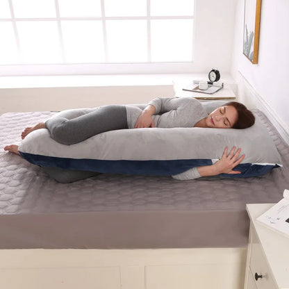 Coussin de grossesse 120 x 70 cm pour femmes enceintes, coussin moelleux pour la grossesse, la maternité, l'allaitement et le sommeil, livraison directe