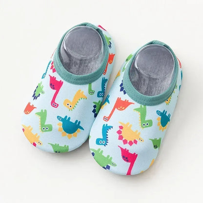 Chaussures d'eau pour bébé, motif animal de dessin animé coloré, pour piscine, plage, enfants, natation, surf, sport, baskets, chaussettes antidérapantes pour intérieur et extérieur