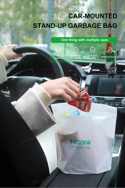 Baby Diaper Storage Bag Interior Car Seat Back Diaper Waste Organizer Kids Tissue Rubblish Storage Bag Protable Auto Waste Bags