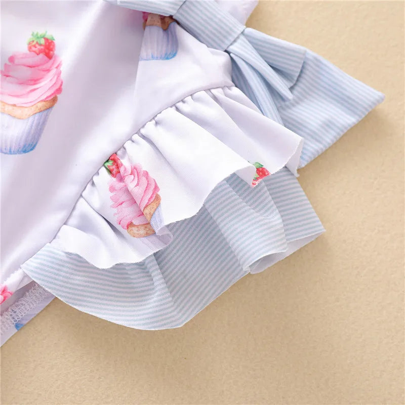 Maillots de bain pour bébé fille, ensemble bikini d'été, protection solaire, mignon, floral, pour tout-petits, maillots de bain une pièce pour la plage