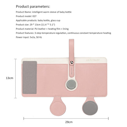 Chauffe-biberon portable à 3 niveaux de température constante pour l'allaitement, la nuit, l'utilisation quotidienne et les voyages