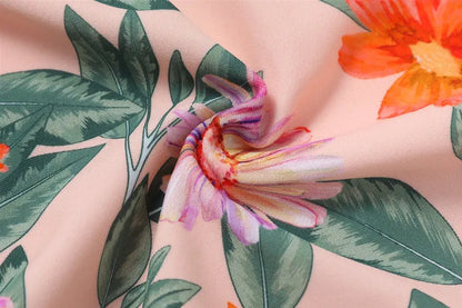 Maillots de bain pour filles TUONXYE, ensemble haut court à épaules dénudées et culotte à imprimé floral, bikini pour enfants, vêtements de plage