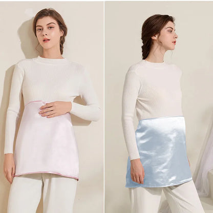 30x50cm Anti Radiation Clothes Maternity Tops 5G EMF WiFi RFID Protect Pregnancy Tunic Silver Fabric Shield Tank Apron Gift