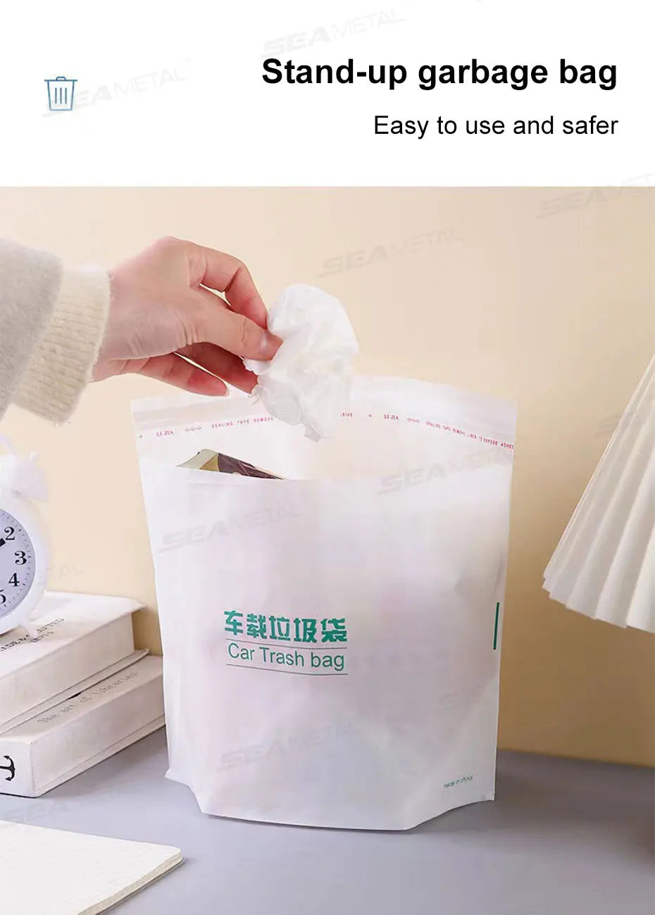 Baby Diaper Storage Bag Interior Car Seat Back Diaper Waste Organizer Kids Tissue Rubblish Storage Bag Protable Auto Waste Bags