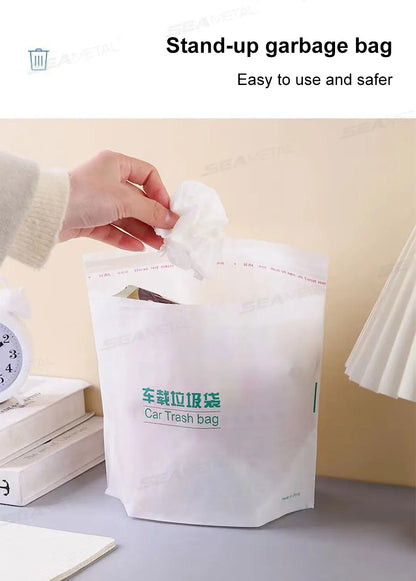 Baby Diaper Storage Bag Interior Car Seat Back Diaper Waste Organizer Kids Tissue Rubblish Storage Bag Protable Auto Waste Bags