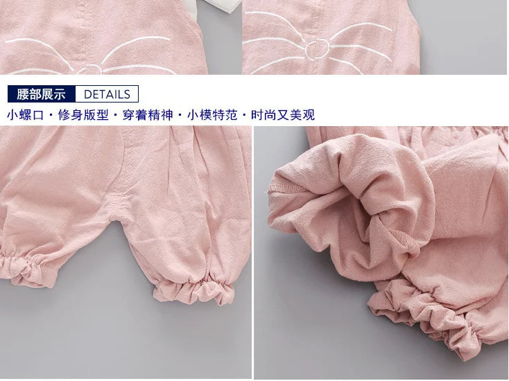 Ensemble de vêtements de printemps pour nouveau-né fille, costume de mode T-shirt + pantalon, vêtements d'extérieur pour bébé fille, ensembles de vêtements de sport