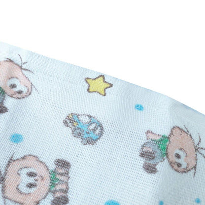 5 Luxury Cloth Diapers Monica's Class Baby Boy Blue Baby Extra Soft Absorption 100% Cotton