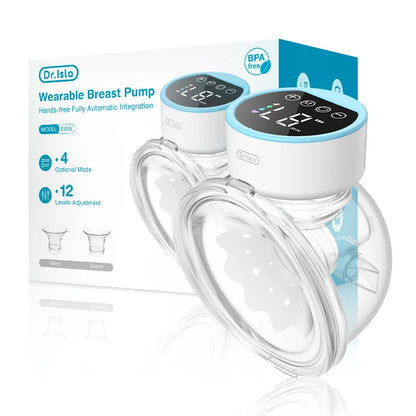 Tire-lait électrique portable MAMIJOY, 4 modes, 12 niveaux, tire-lait mains libres, silencieux et confortable, avec bride de 19/24 mm, EB26
