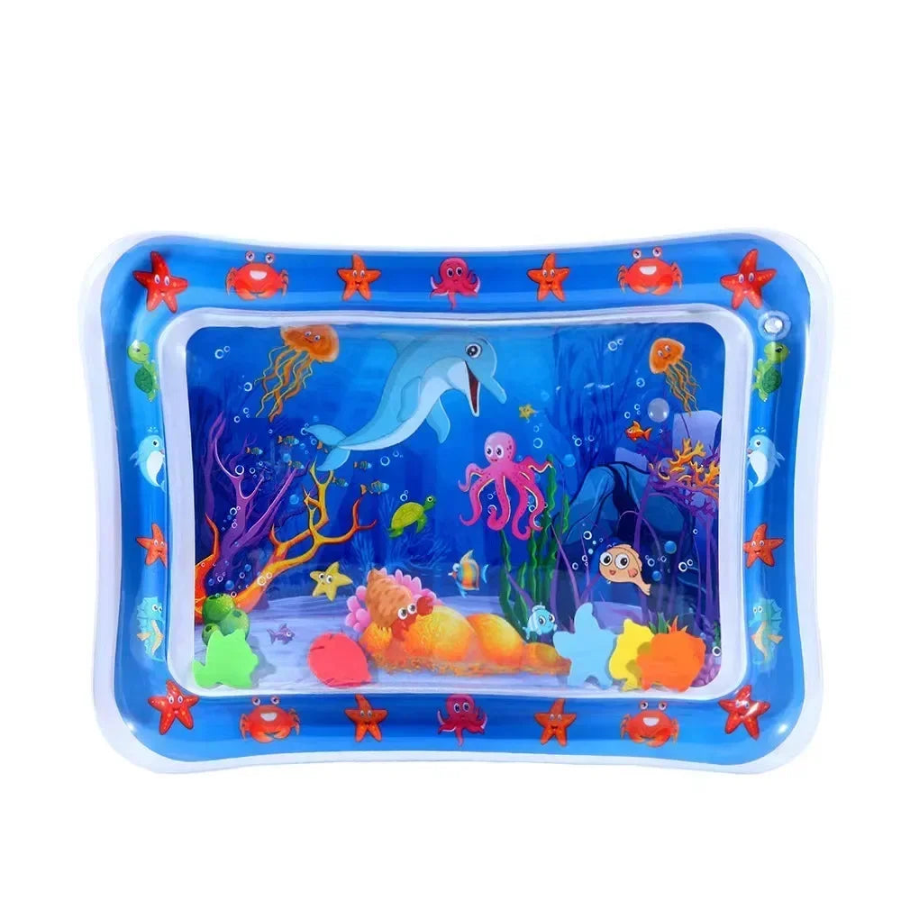 Baby Water Play Mat Inflatable Cushion PVC Infant Tummy Time Toddler Water Pad for Kids Early Education Developing Activity Toys