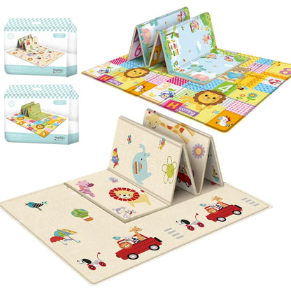 Foldable Lightweight Baby Play Mat, Waterproof Soft Cushion Portable Activity Mat, Non-slip Thick One-piece Foam Crawling Mat