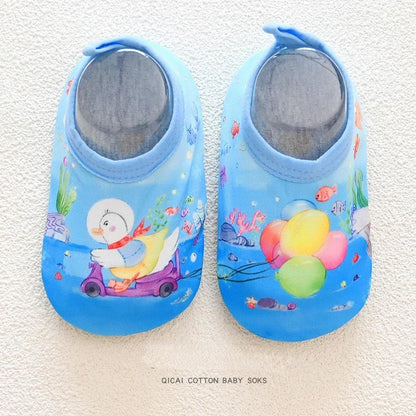 Chaussures d'eau pour bébé, motif animal de dessin animé coloré, pour piscine, plage, enfants, natation, surf, sport, baskets, chaussettes antidérapantes pour intérieur et extérieur