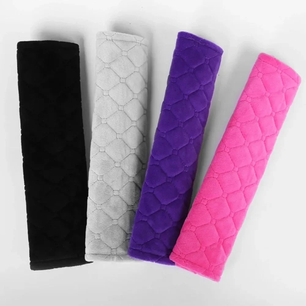 Universal Car Seat Belt Cover Adjustable Plush Car Safety Belt Cover Shoulder Pad for Kids Child Adults Car Interior Accessories