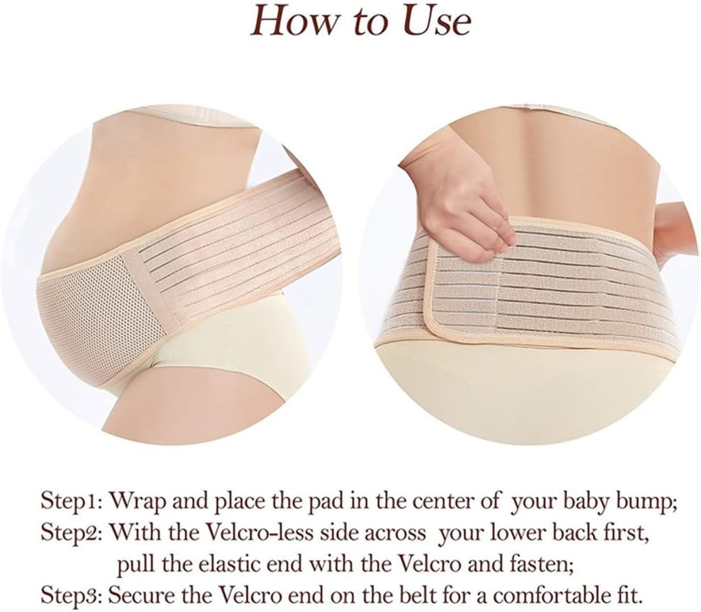 Ceinture abdominale de maternité pour femmes, ceinture de soutien ajustable pour le ventre et le dos, pour soulager les douleurs abdominales, pelviennes, à la taille et au dos.