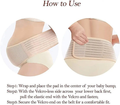 Ceinture abdominale de maternité pour femmes, ceinture de soutien ajustable pour le ventre et le dos, pour soulager les douleurs abdominales, pelviennes, à la taille et au dos.