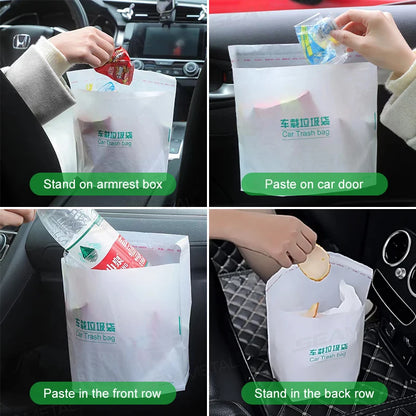 Baby Diaper Storage Bag Interior Car Seat Back Diaper Waste Organizer Kids Tissue Rubblish Storage Bag Protable Auto Waste Bags