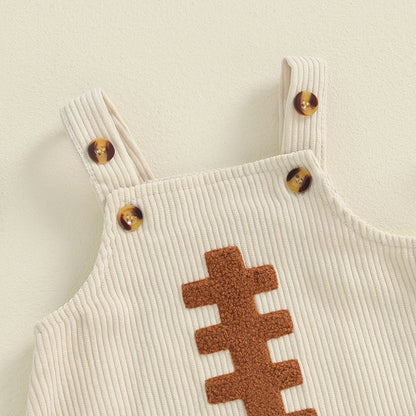 2024-05-29 Lioraitiin 0-12M Nouveau-né Bébé Garçons Filles Salopette Sans Manches Football Broderie Barboteuses Nouveau-Né Été Automne Tenue