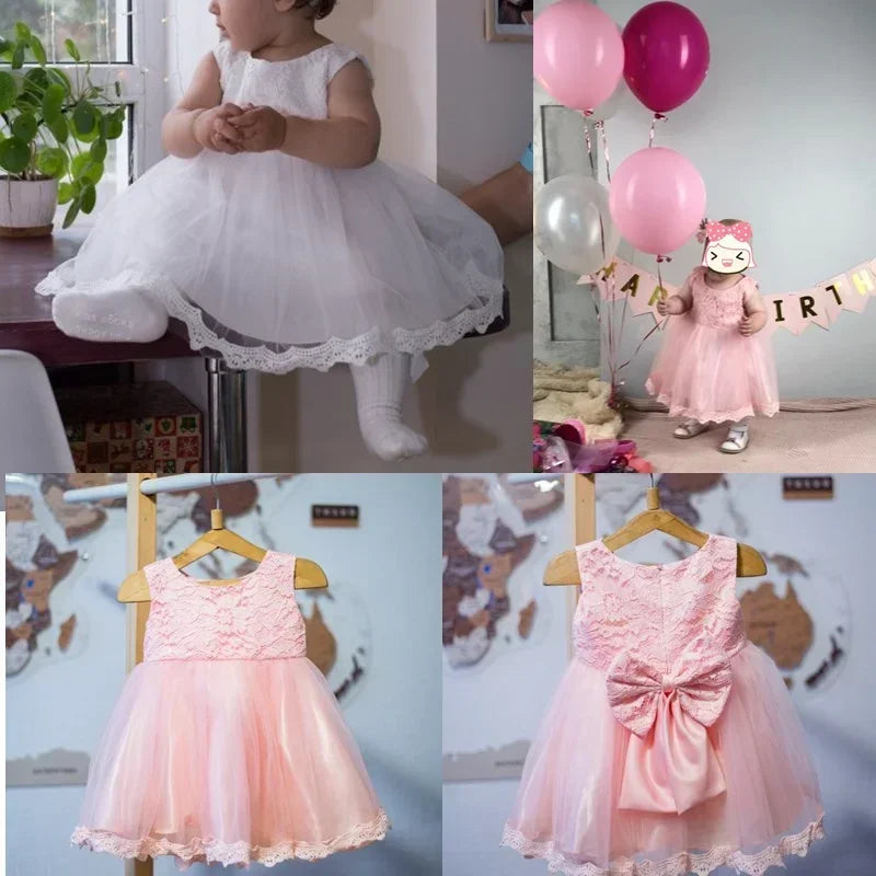 Robes de princesse à manches longues pour nouveau-né, tenue de fête, de mariage, de baptême, de fête ...
