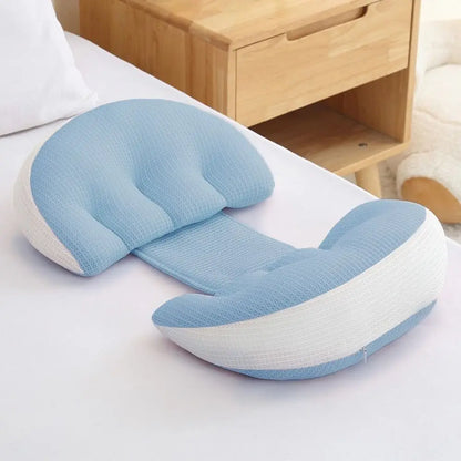 Coussin de taille pour femmes enceintes, oreiller de maternité doux en forme de U, coussin de soutien abdominal confortable, coussin de grossesse, oreiller de sommeil