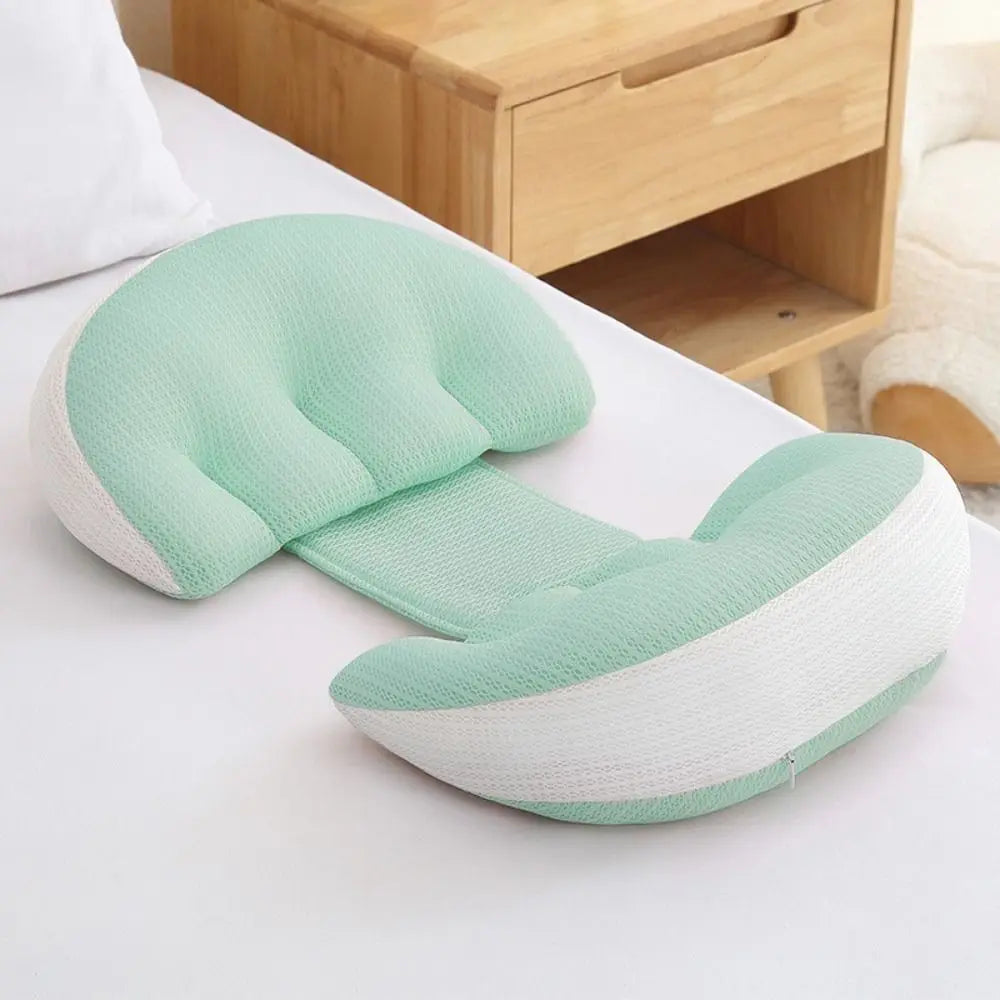 Coussin de taille pour femmes enceintes, oreiller de maternité doux en forme de U, coussin de soutien abdominal confortable, coussin de grossesse, oreiller de sommeil