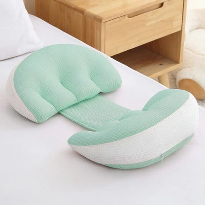 Coussin de taille pour femmes enceintes, oreiller de maternité doux en forme de U, coussin de soutien abdominal confortable, coussin de grossesse, oreiller de sommeil