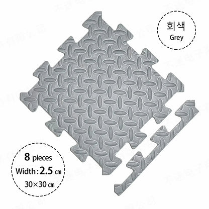 2.5CM Thick Solid Color Baby Game Mat Carpet with Puzzle Pieces for Children's Room, Play Areas, and Gym Baby Playmat  Baby Rug