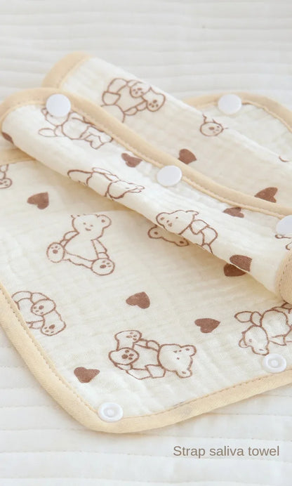 Baby Safety Belt Accessories Soft Cushion Shoulder Strap Cover Baby Waist Stool Drooling Bib Baby Strap Bib