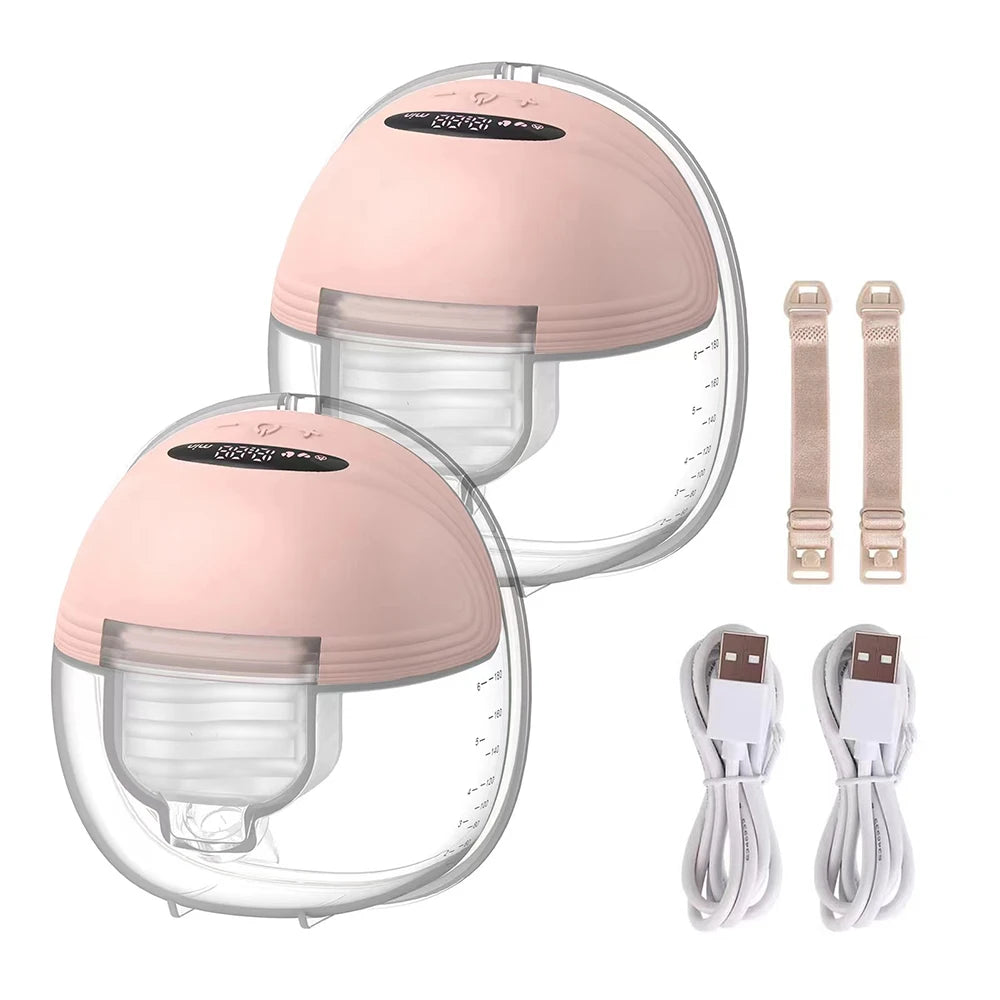 Tire-lait portable, écran intelligent, conception anti-fuite, mains libres, double, électrique, portable, avec 3 modes, 12 niveaux, avec bride de 24 mm