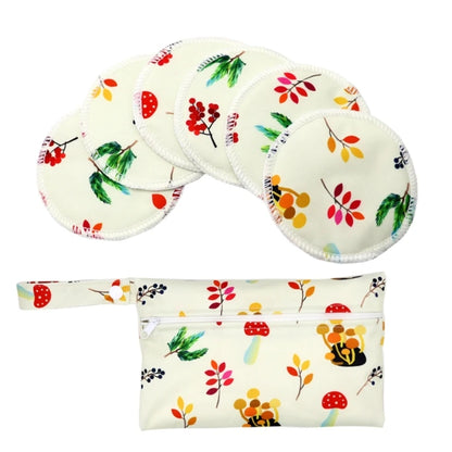 1 ensemble de coussinets d'allaitement en bambou avec organiseur de couches portable, sac de nounou, coussinets d'allaitement confortables et anti-fuites pour nouvelle maman