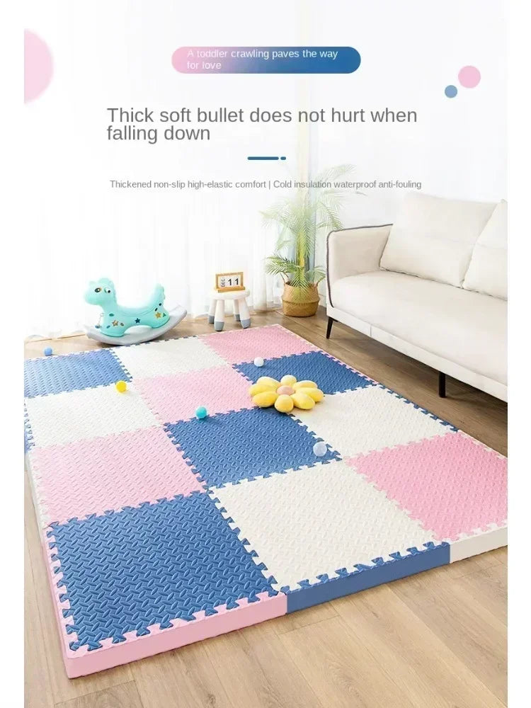 30×30x1.0cm Anti-slip Thickening Puzzle Mat Carpet for Baby Children's Room Game Playing Activity & Livingroom & Bedroom